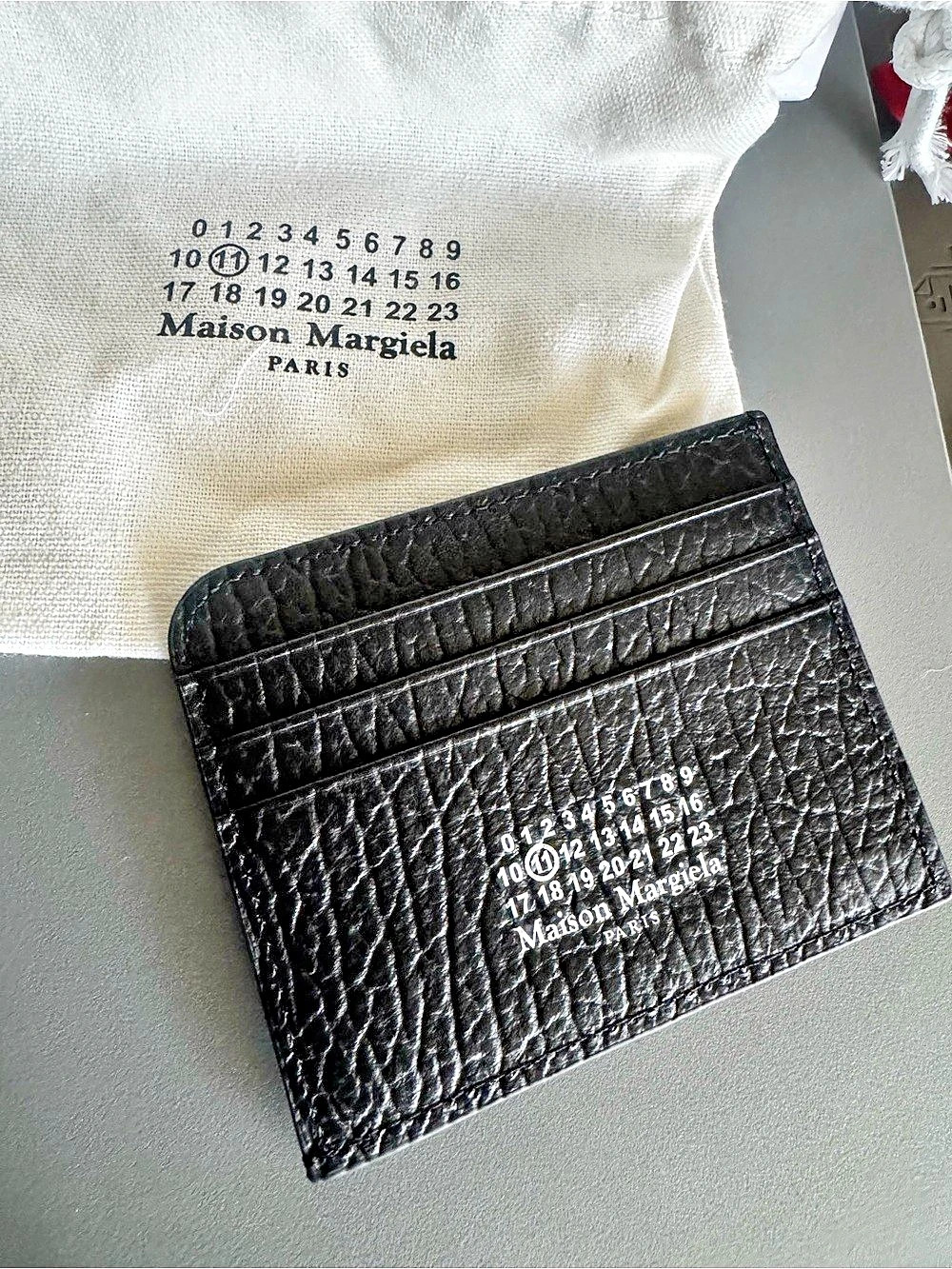 Maison Margiela Leather Card Holder Black